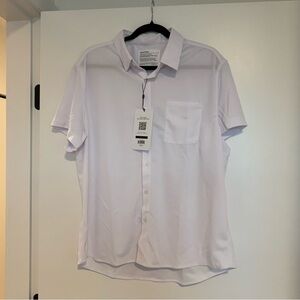 Ministry of Supply Men's White Short Sleeve Shirt